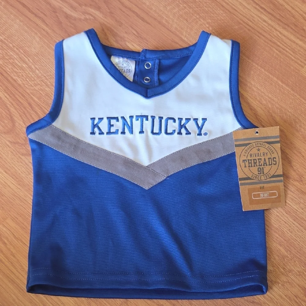 NCAA Kentucky Wildcats Baby Cheerleading Jersey 18M NWT Basketball
